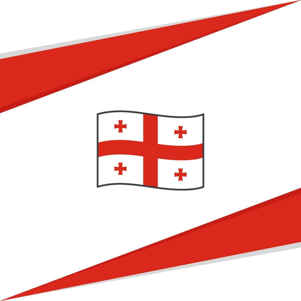 Georgia Flag Abstract Background Design Template. Georgia Independence Day Banner Social Media Post. Georgia Design vector