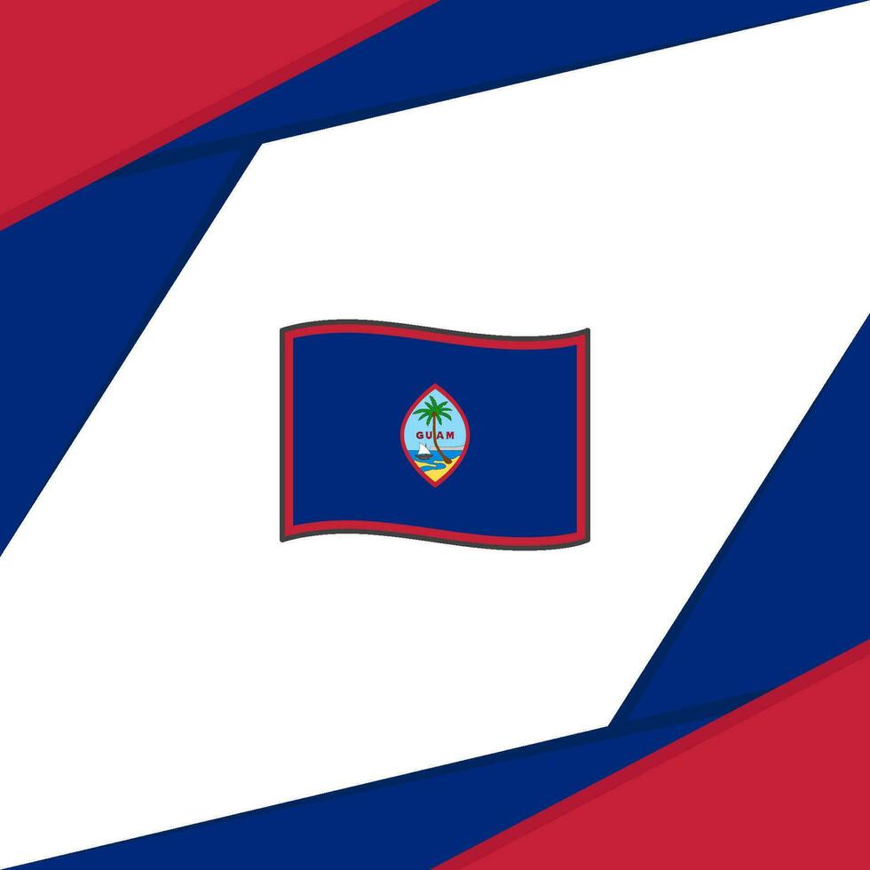 Guam Flag Abstract Background Design Template. Guam Independence Day Banner Social Media Post. Guam vector