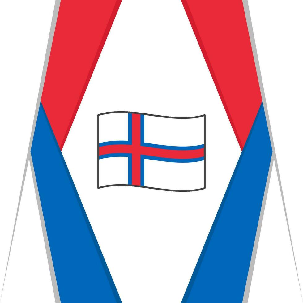 Faroe Islands Flag Abstract Background Design Template. Faroe Islands Independence Day Banner Social Media Post. Faroe Islands Background vector