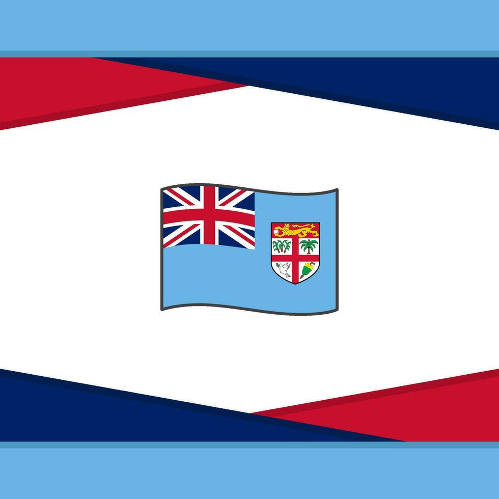 Fiji bandera resumen antecedentes diseño modelo. Fiji independencia día bandera social medios de comunicación correo. Fiji vector