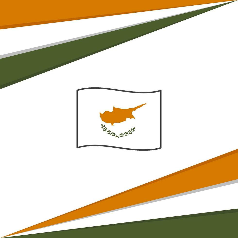 Cyprus Flag Abstract Background Design Template. Cyprus Independence Day Banner Social Media Post. Cyprus Design vector