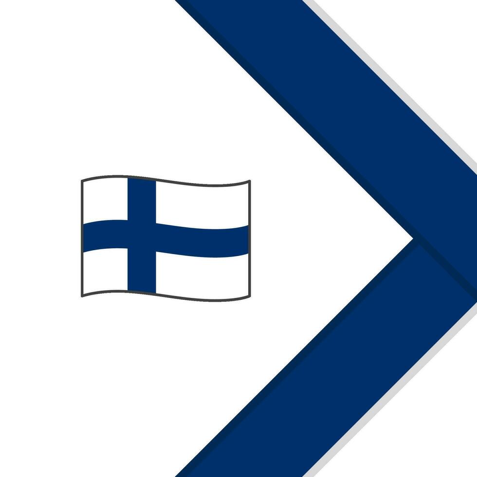 Finland Flag Abstract Background Design Template. Finland Independence Day Banner Social Media Post. Finland Cartoon vector
