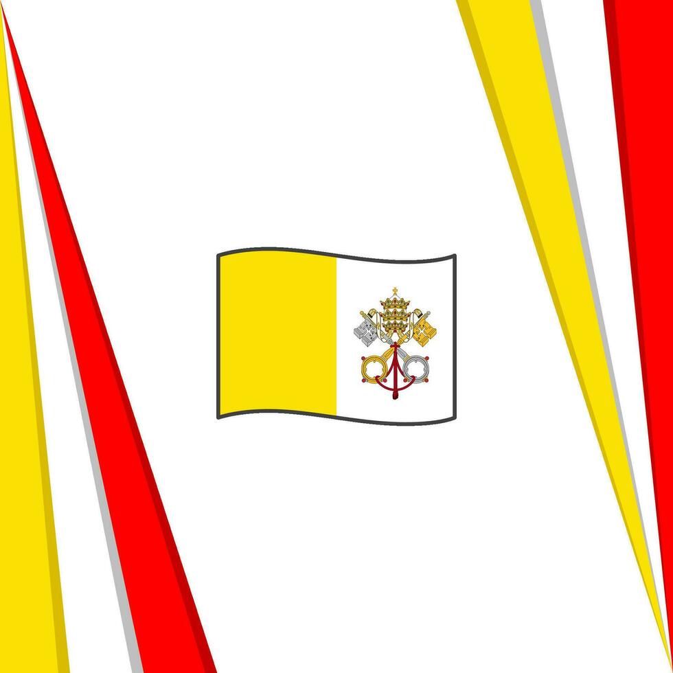 Holy See Flag Abstract Background Design Template. Holy See Independence Day Banner Social Media Post. Holy See Flag vector