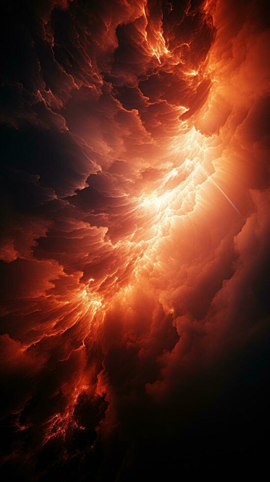 Impressive photo of the sun's magnetic field during a storm