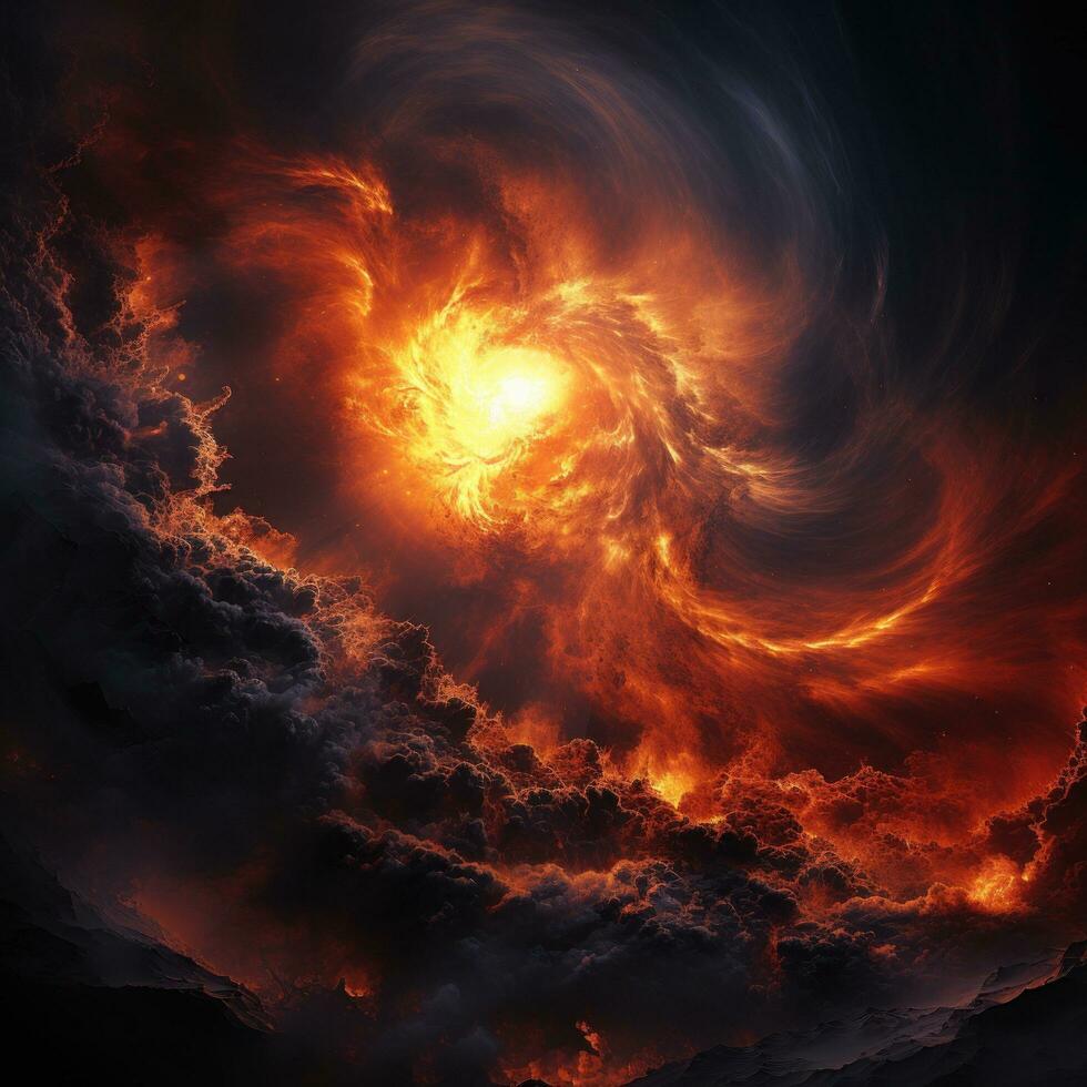 Exquisito foto de un coronal agujero durante un magnético tormenta