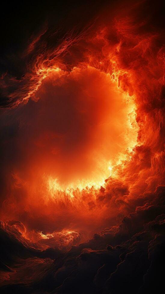 Exquisite photo of a coronal hole during a magnetic storm