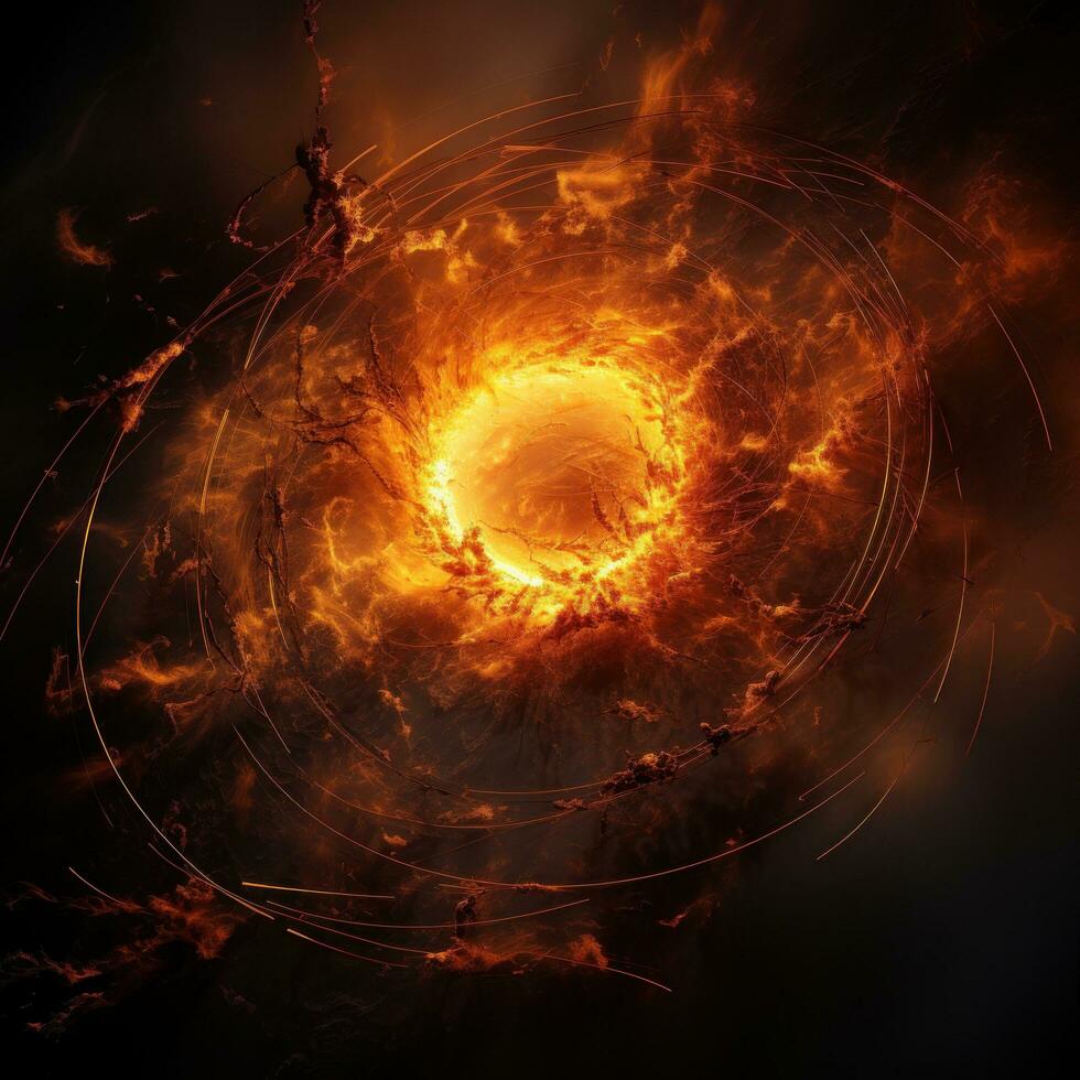 Impressive photo of the sun's magnetic field during a storm