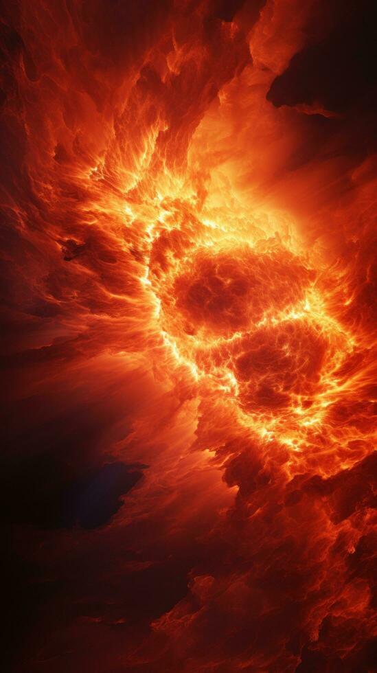 Magnificent view of a coronal mass ejection during a magnetic storm photo