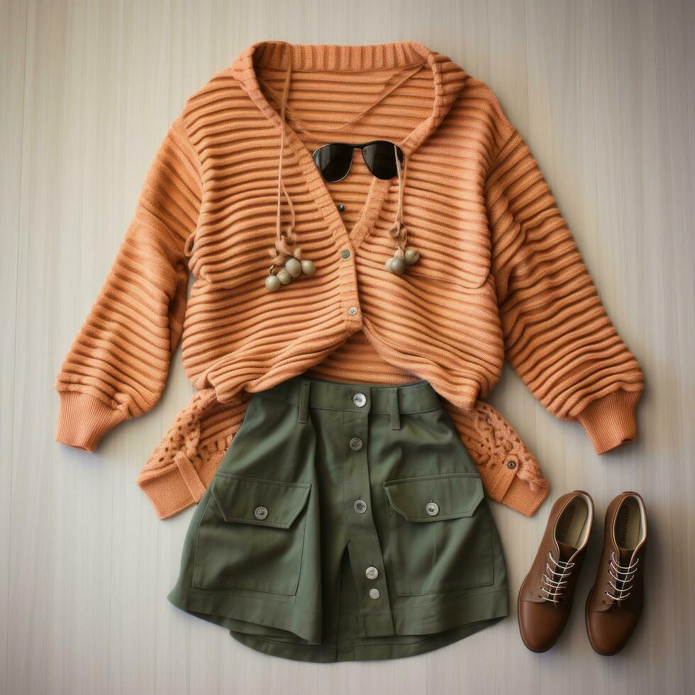 Beautiful fashionable fall outfits photo