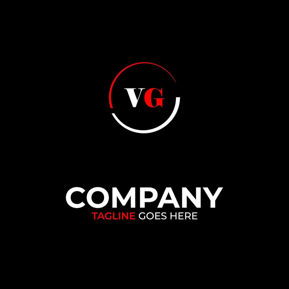 VG creative modern letters logo design template vector