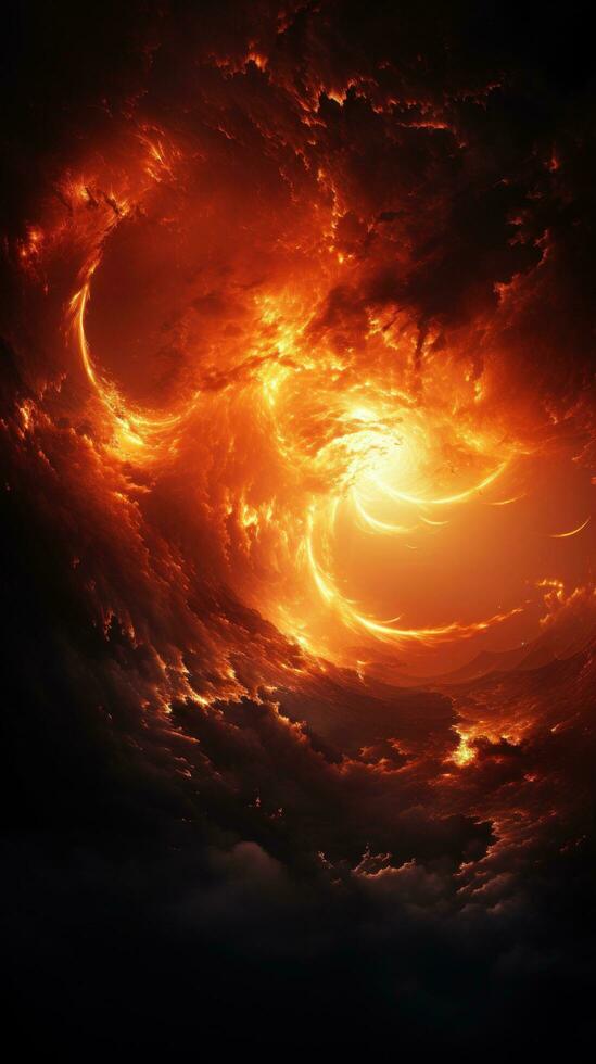 Impressive photo of the sun's magnetic field during a storm