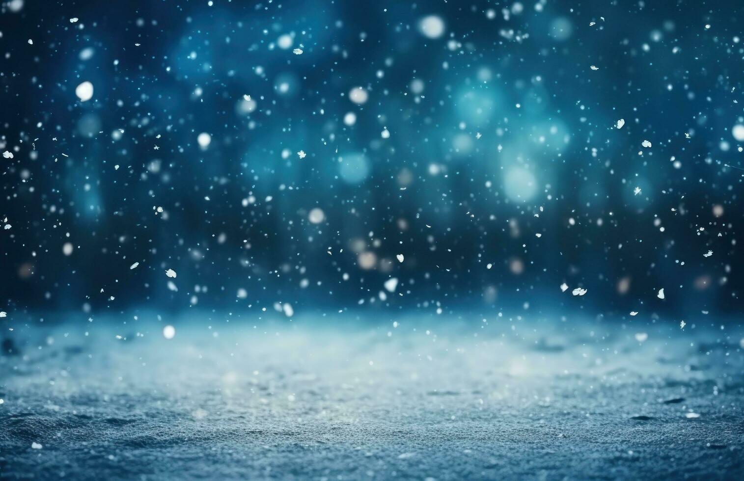 cold background with snow falling from the sky, photo
