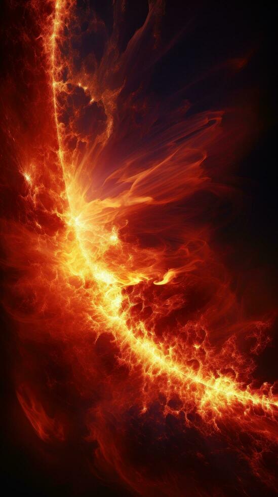 Astonishing image of a solar prominence during a magnetic storm, photo