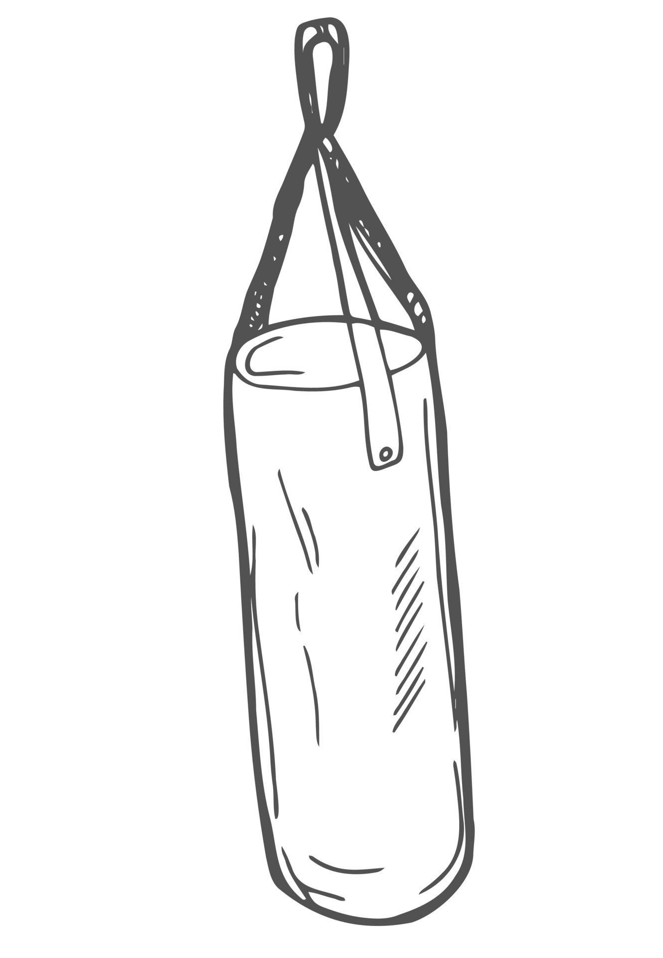 Boxing Ring Top View sketch icon vector. Hand drawn doodle line art