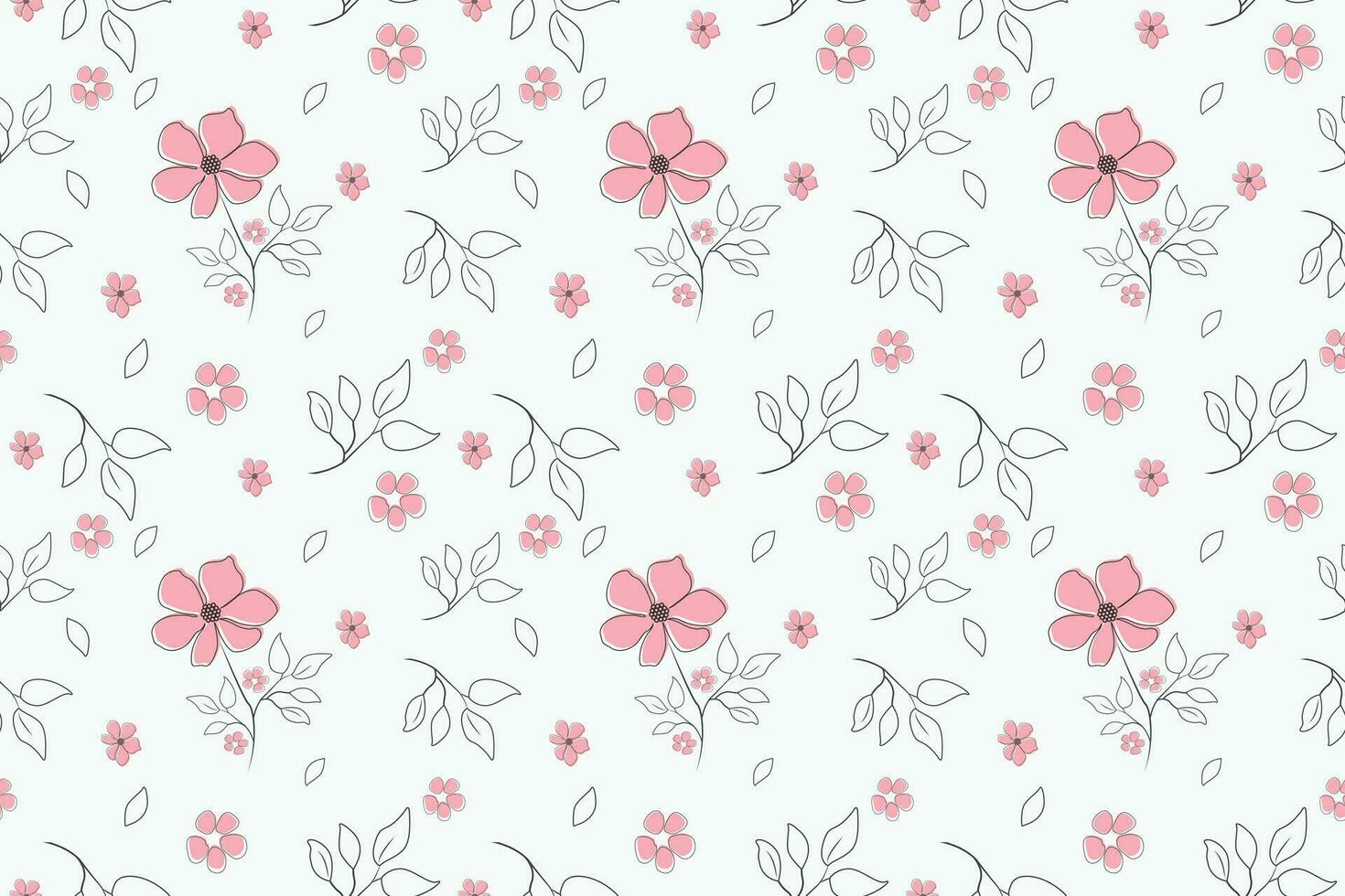 Paper Flowers and Leaves on Sage | Gift Wrap Paper Flowers and Leaves on Sage | Gift Wrap