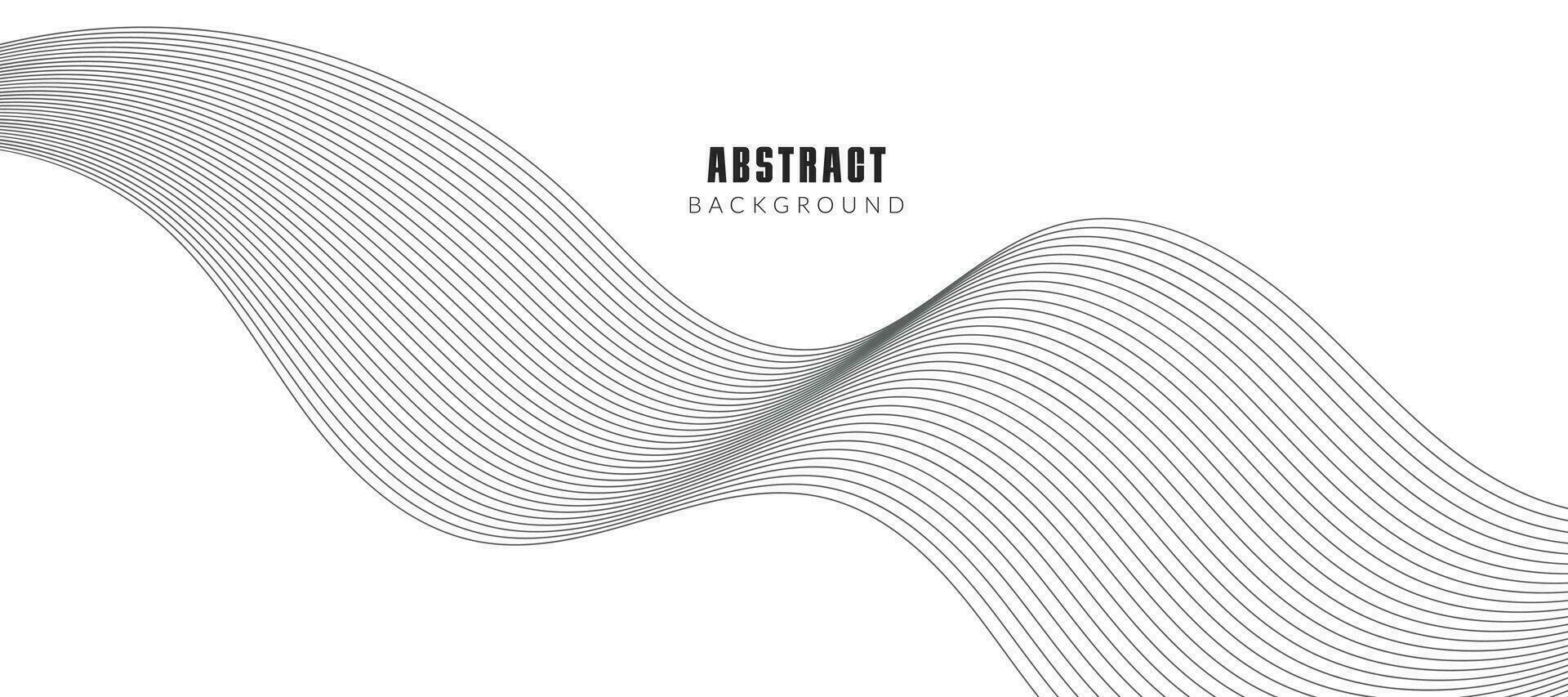 Abstract vector background with grey wavy lines