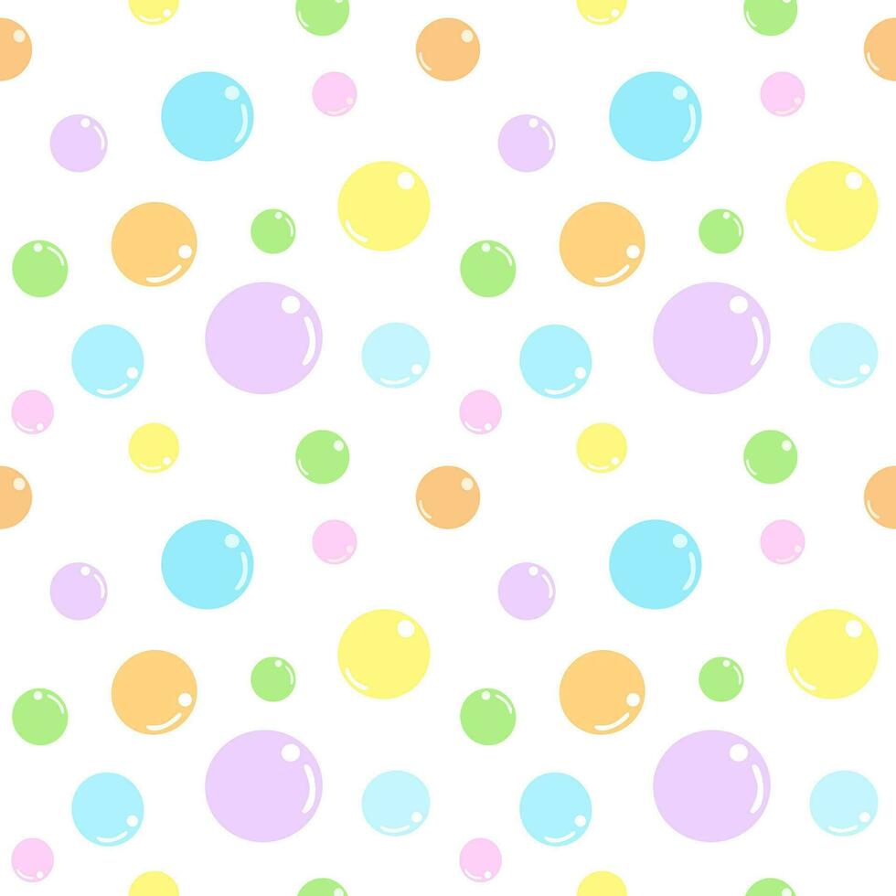 Seamless pattern colorful bubble vector, abstract design for party, celebration, birthday background, paper wrap vector
