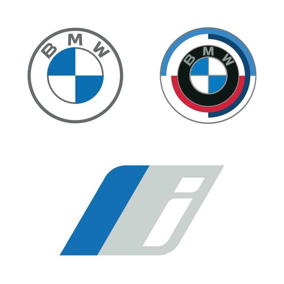 BMW logo, íconos conjunto vector