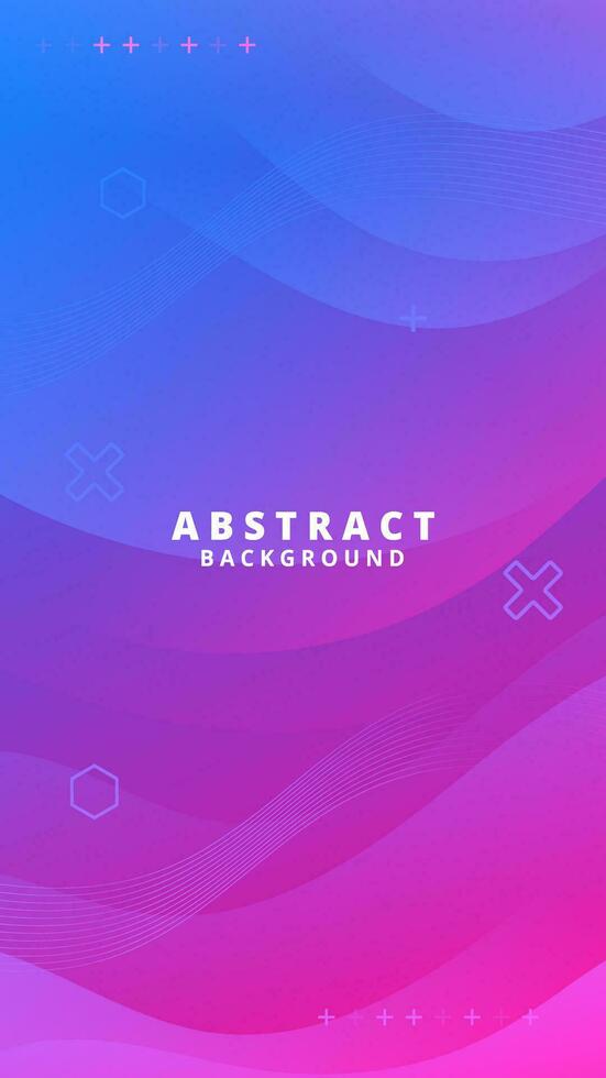 Abstract Gradient  Purple Blue  liquid background. Modern  background design. Dynamic Waves. Fluid shapes composition.  Fit for website, banners, brochure, posters vector