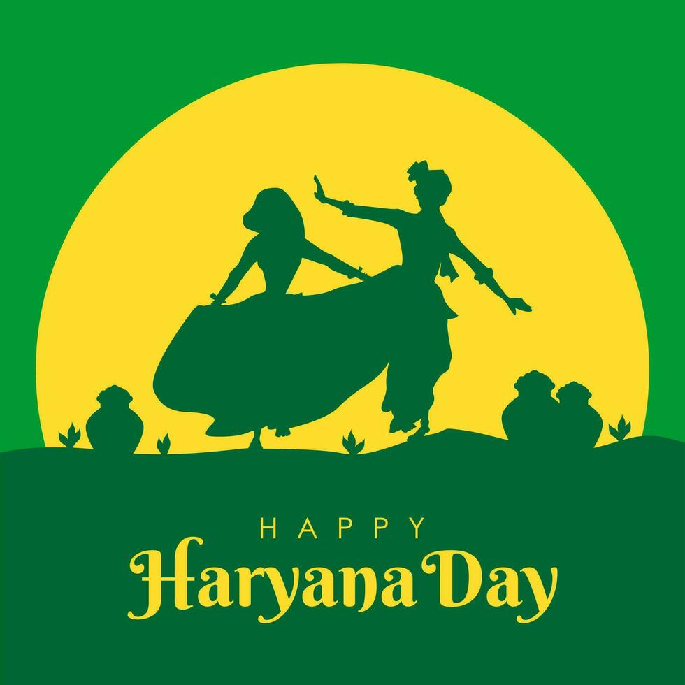 happy haryana day poster template vector