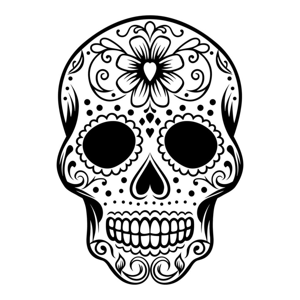 Sugar skull illustration vector