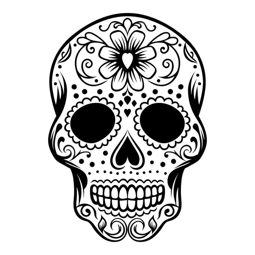 Sugar skull illustration vector