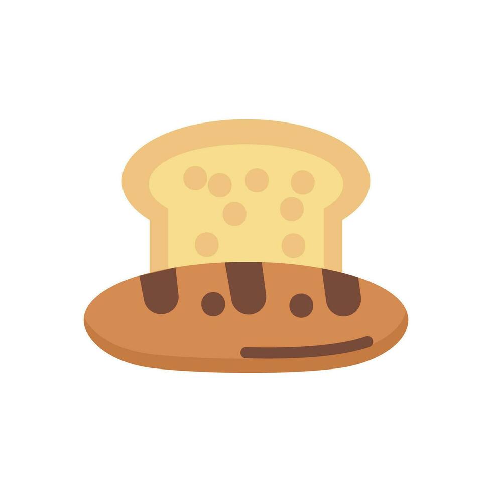 bread cake icon vector