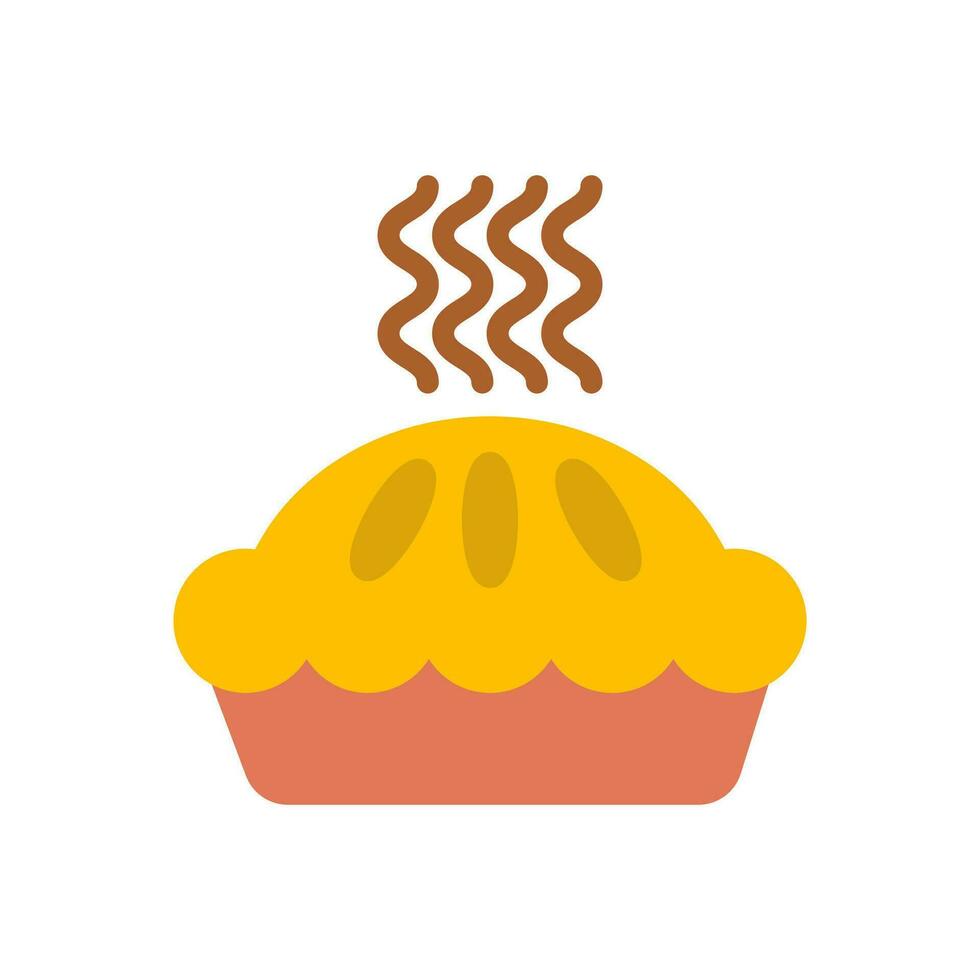 tarta icono plano estilo vector