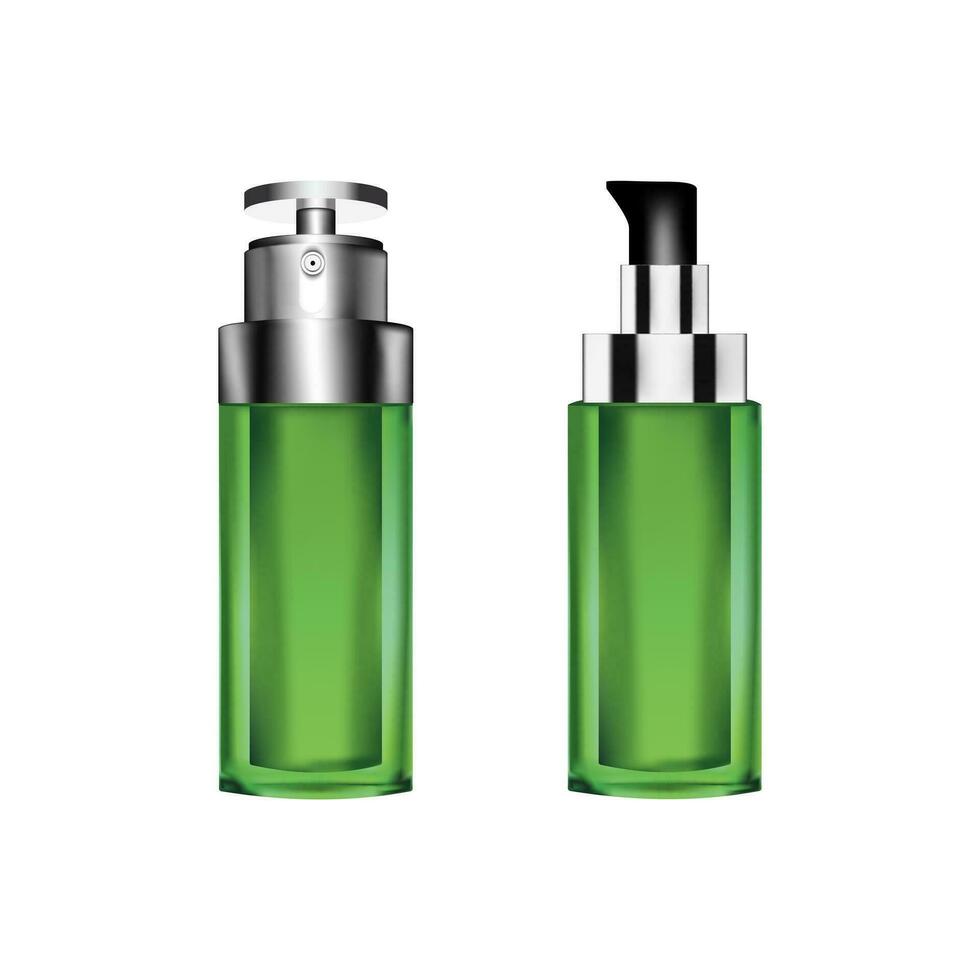Realistic spray bottle skincare template for banner and ad. Vector illustration EPS 10.