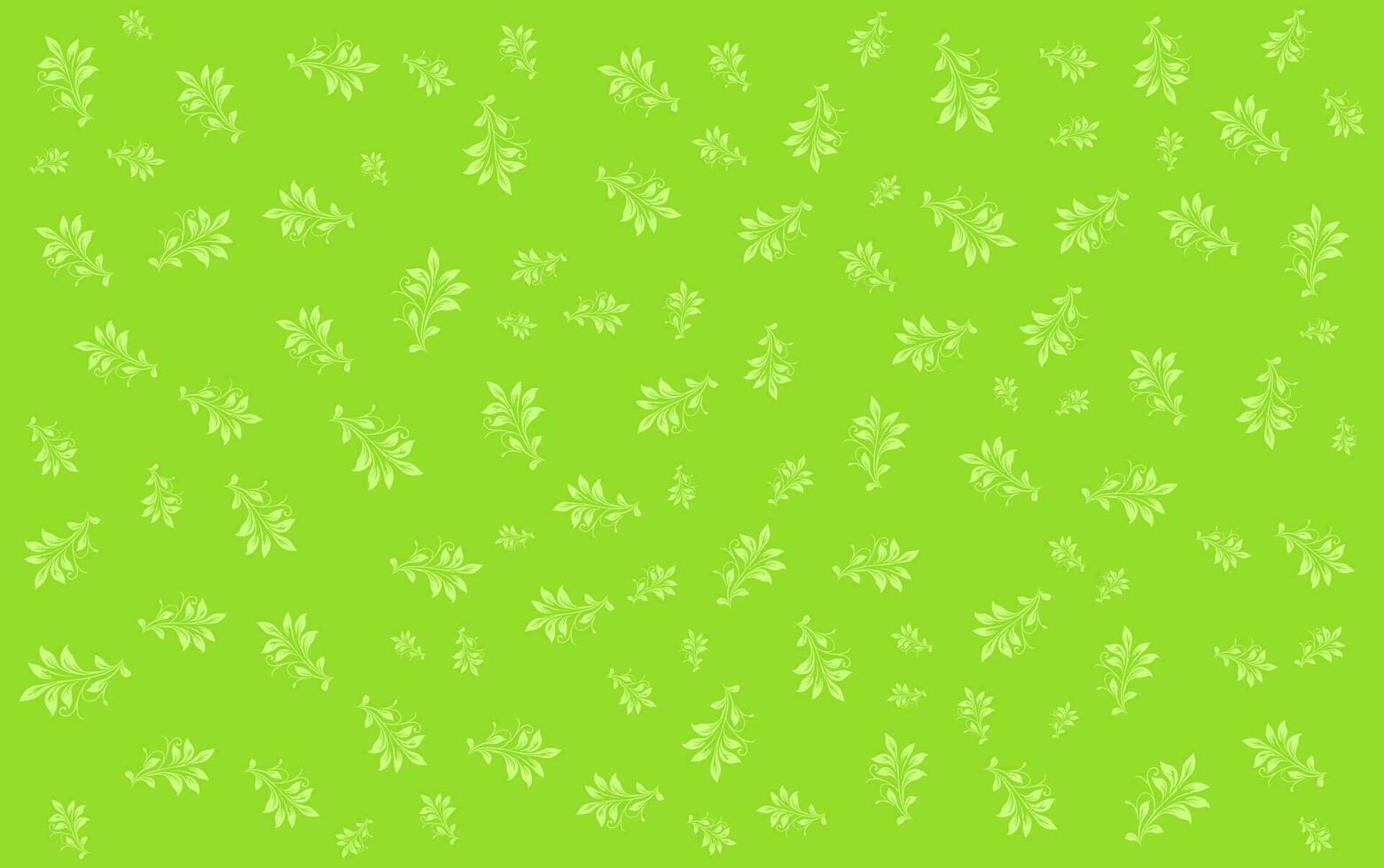 blanco floral modelo en un verde antecedentes vector