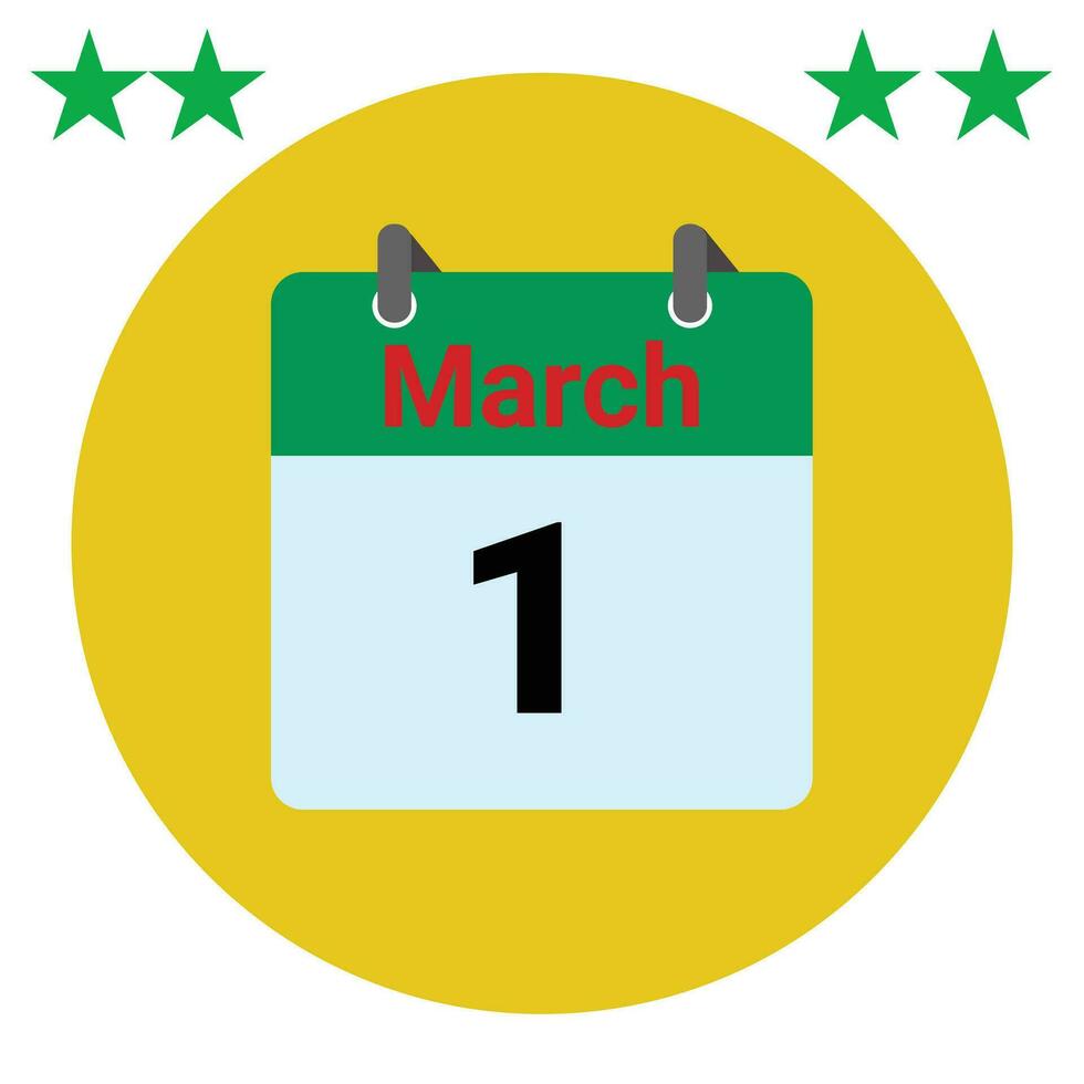 marzo diario calendario icono logo vector