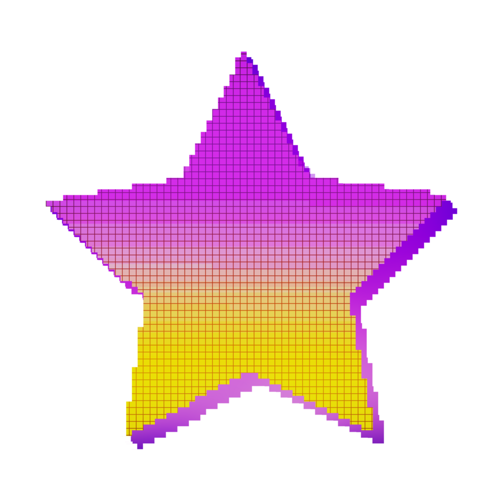 Abstract retro style 80s-90s pixel art 8-bit png