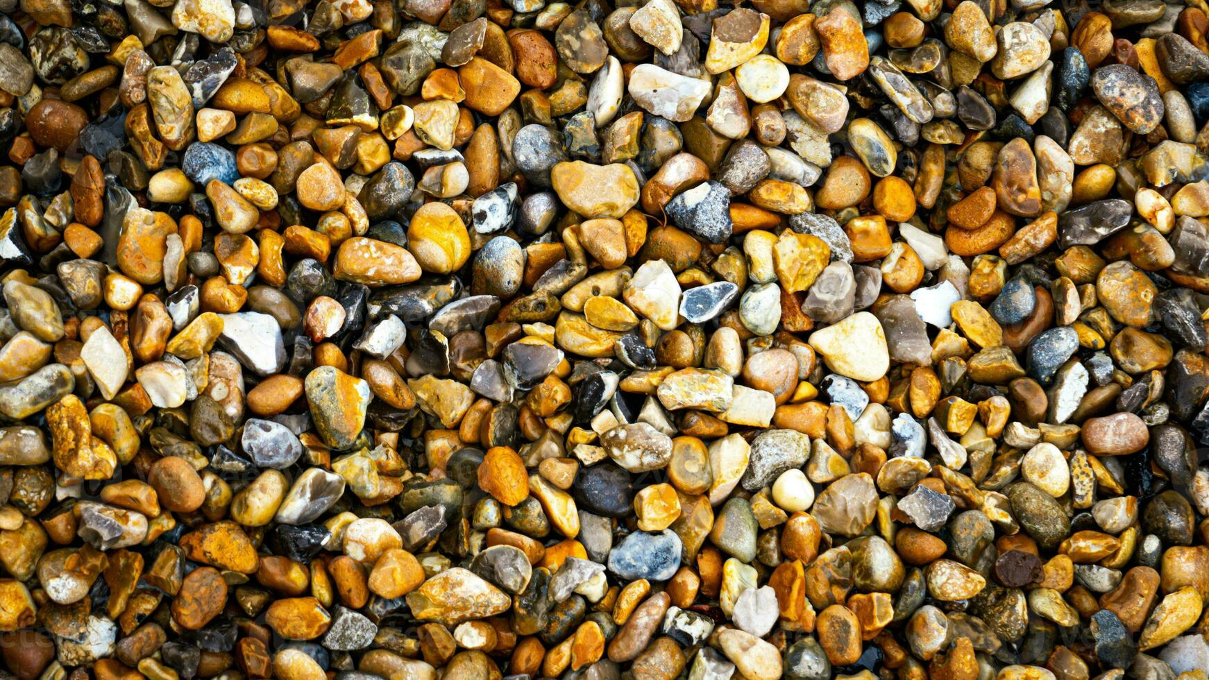 Gritty Texture of Gravel and Stones photo