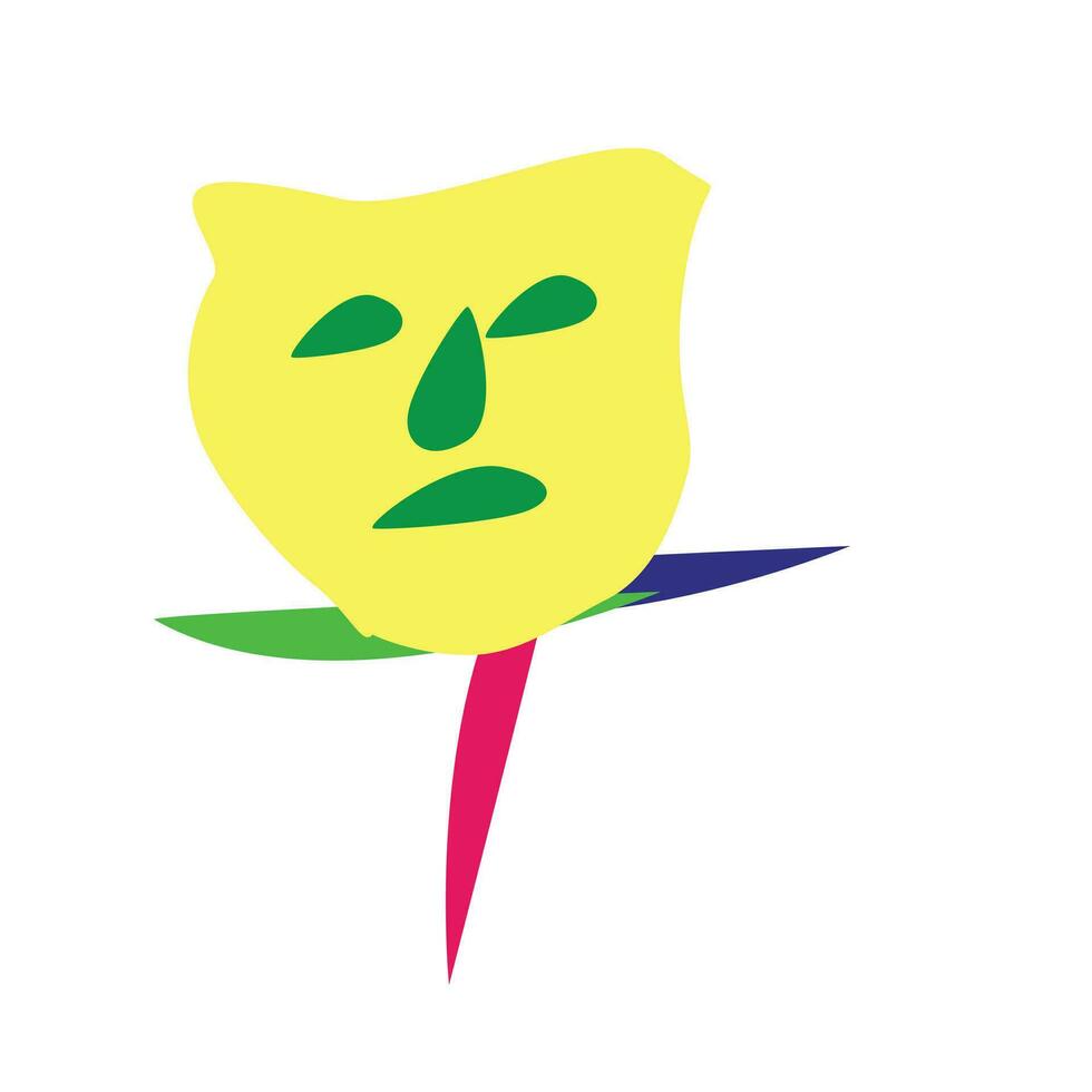 face logo design template vector image