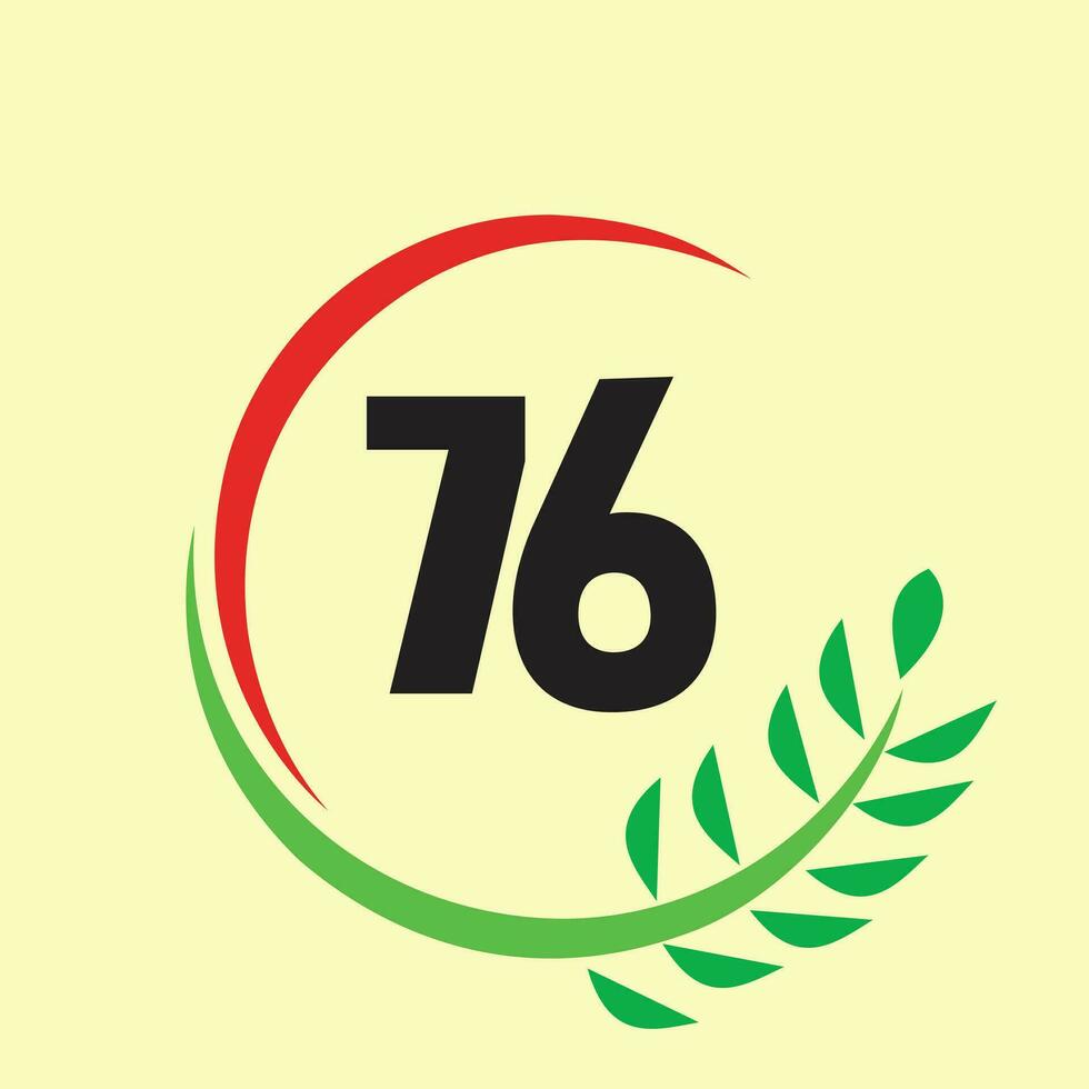 number circle logo art vector