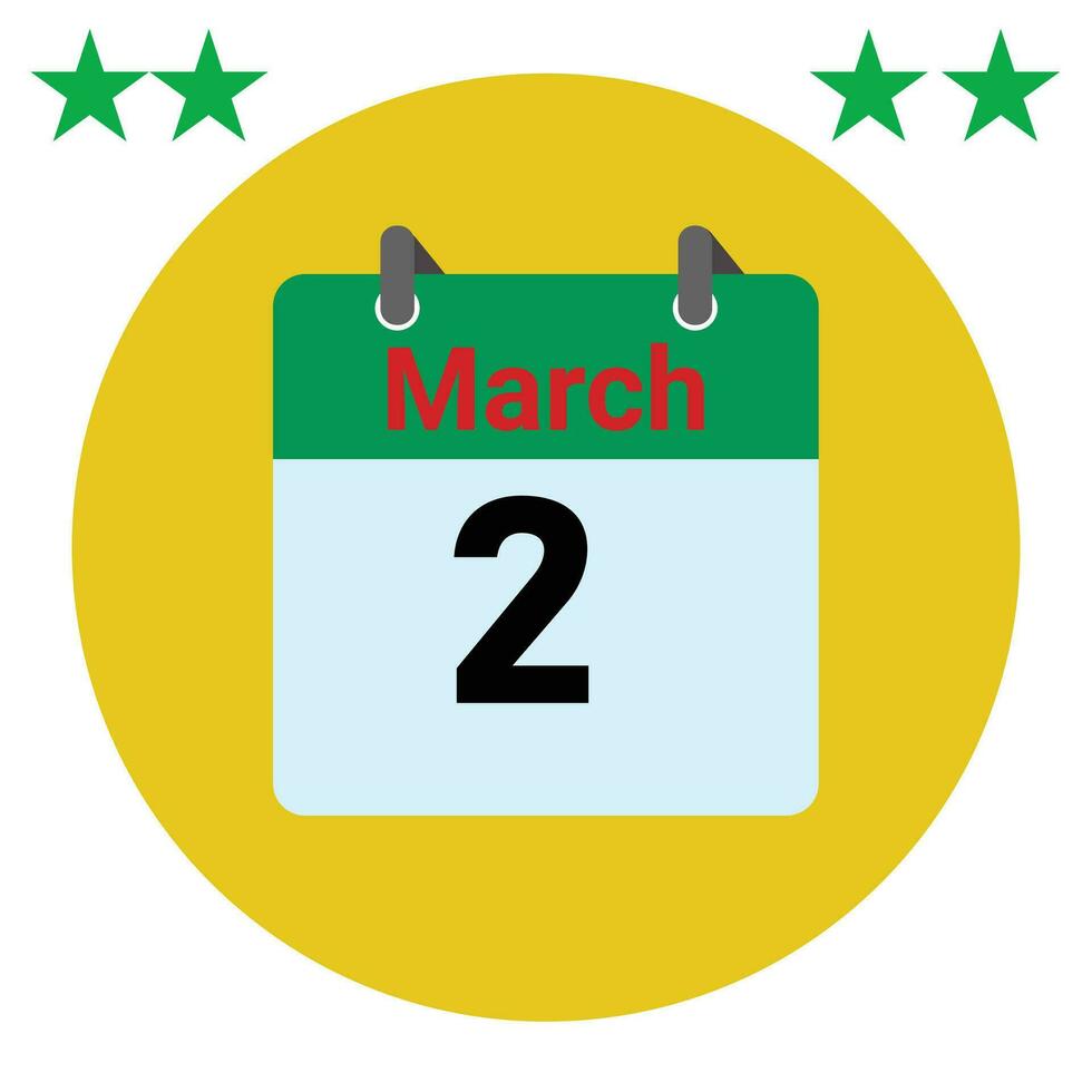 March daily Calendar Icon logo vector