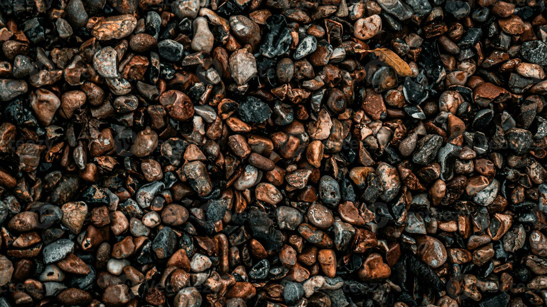 Gritty Texture of Gravel and Stones photo