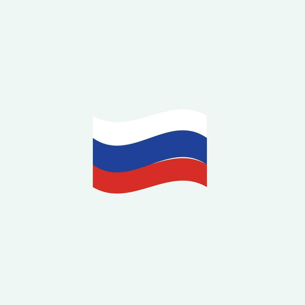 Rusia bandera icono vector