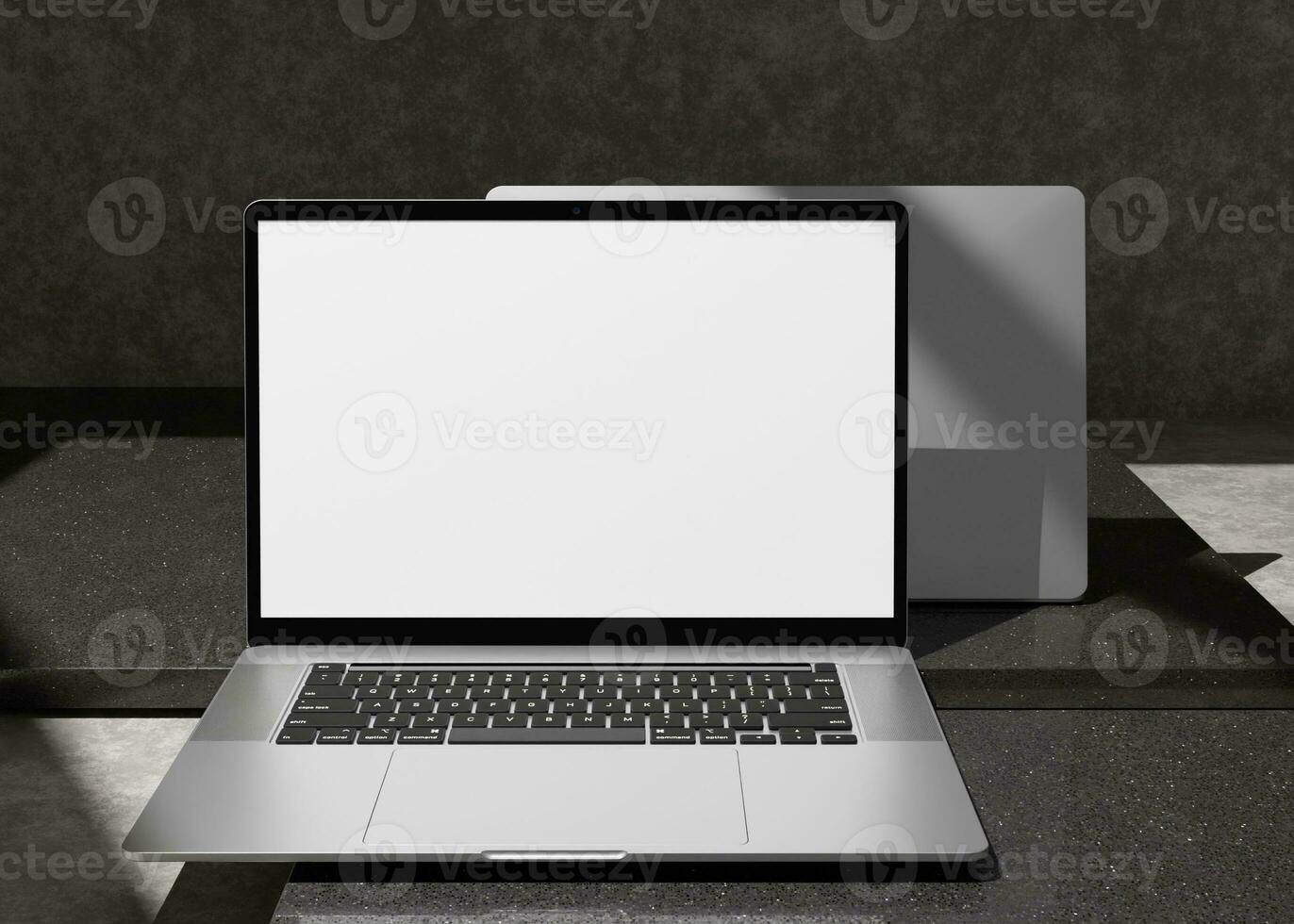 Laptop Screen Mockup for Branding Identity Presentation photo