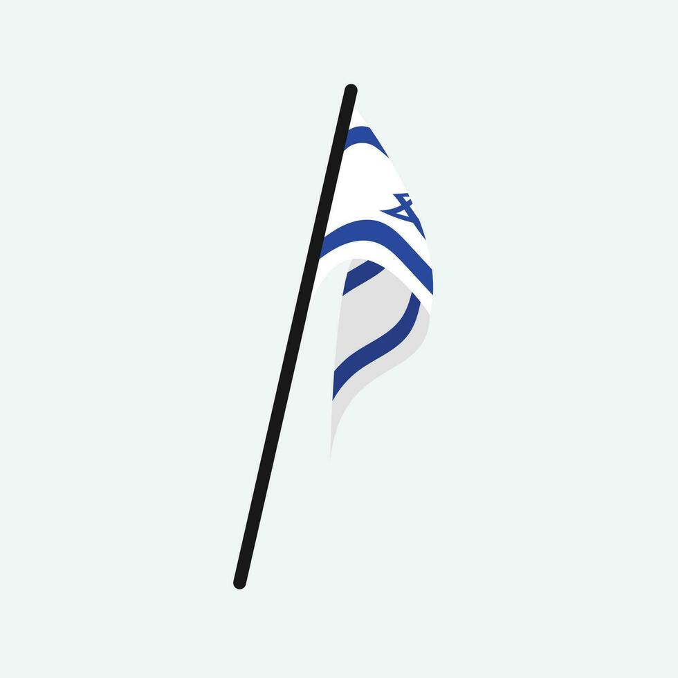 Israel bandera icono vector