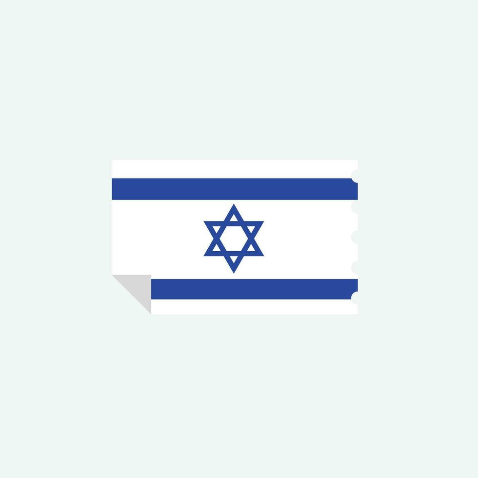 Israel bandera icono vector