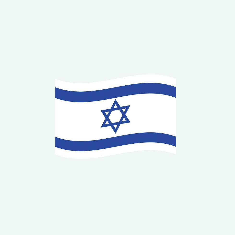 Israel bandera icono vector