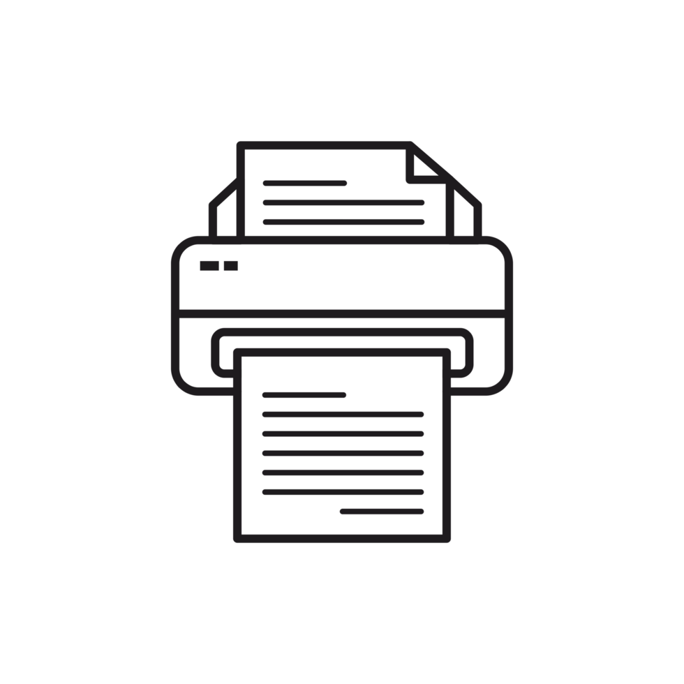 printer icon transparent background png