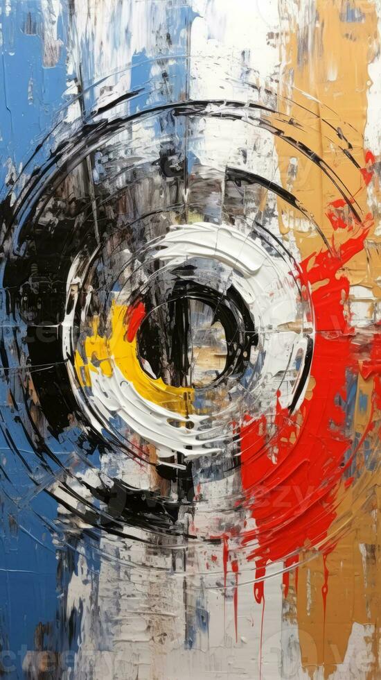 Abstract grunge background. Oil painting on canvas. AI Generated. photo