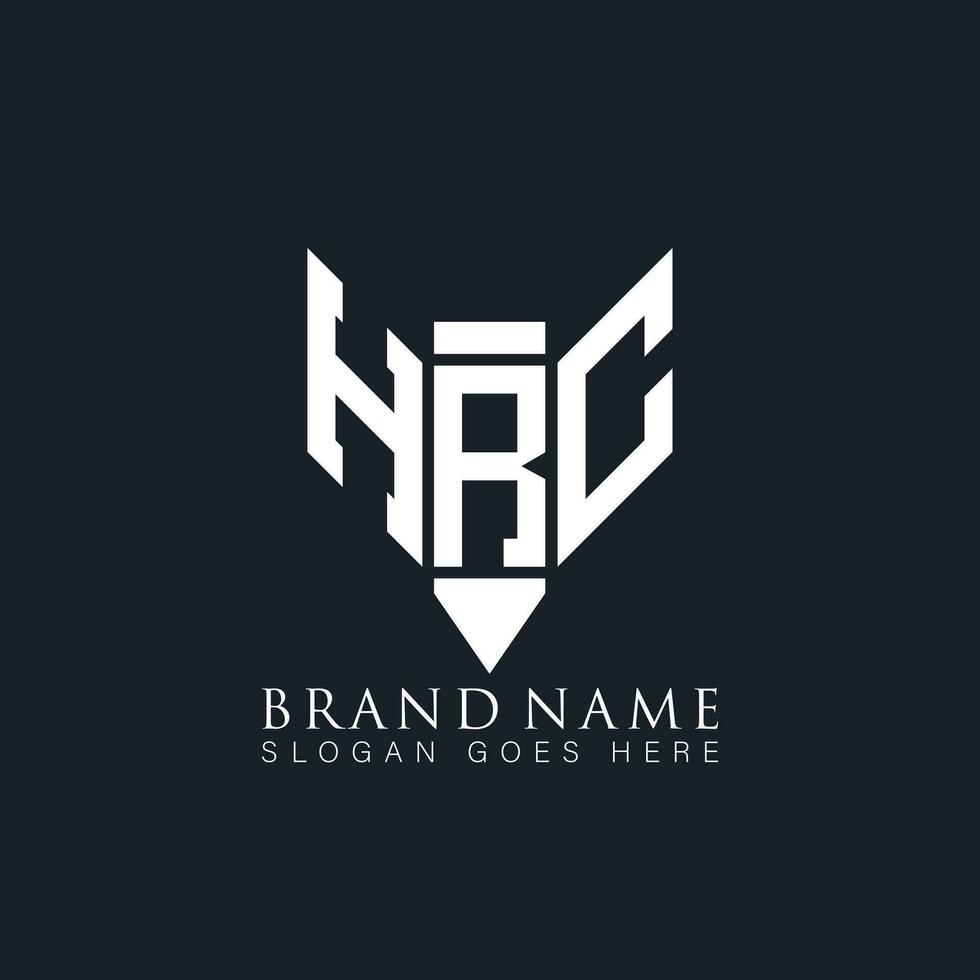 HRC letter logo. HRC creative monogram initials letter logo concept. HRC Unique modern flat abstract vector letter logo design.