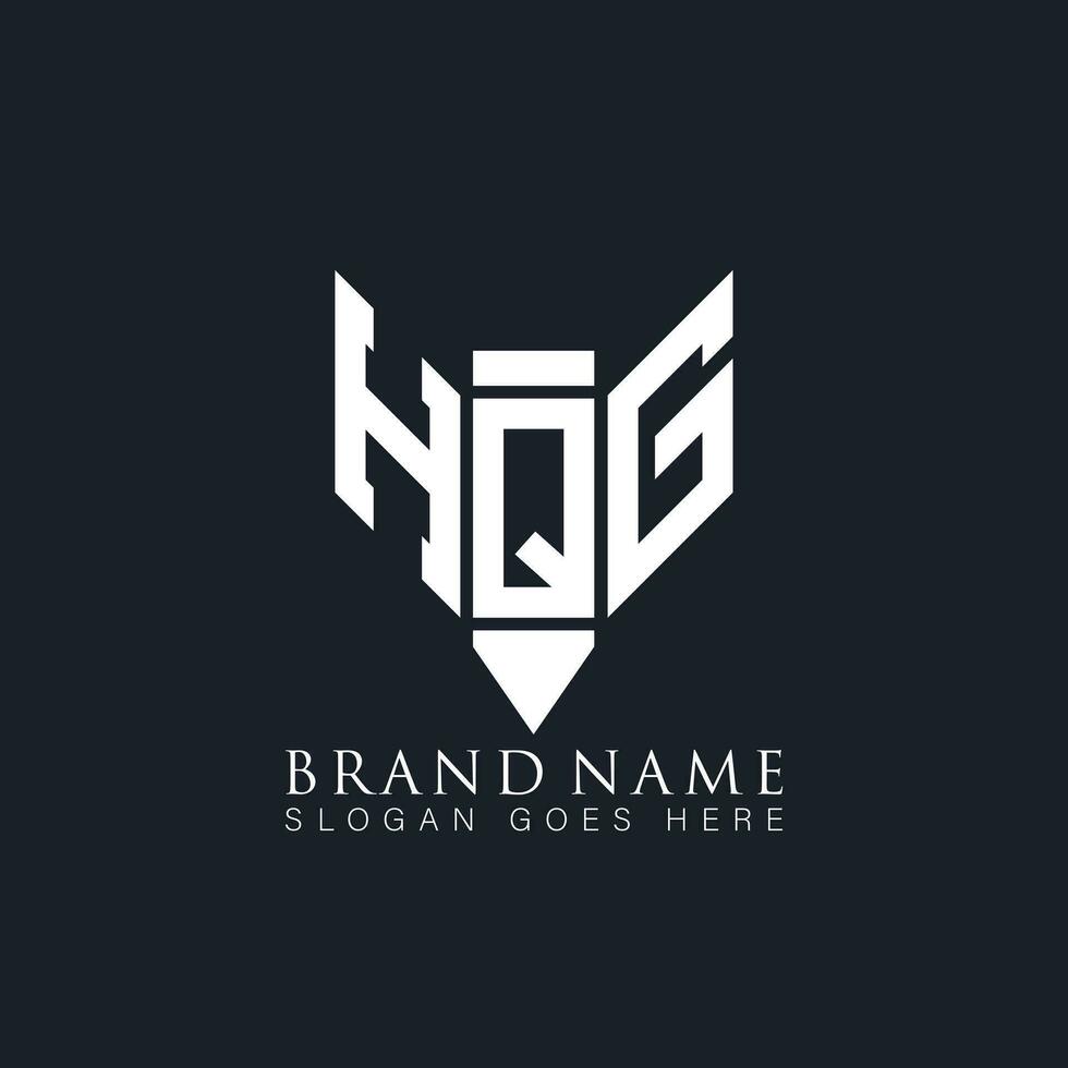 HQG letter logo. HQG creative monogram initials letter logo concept. HQG Unique modern flat abstract vector letter logo design.