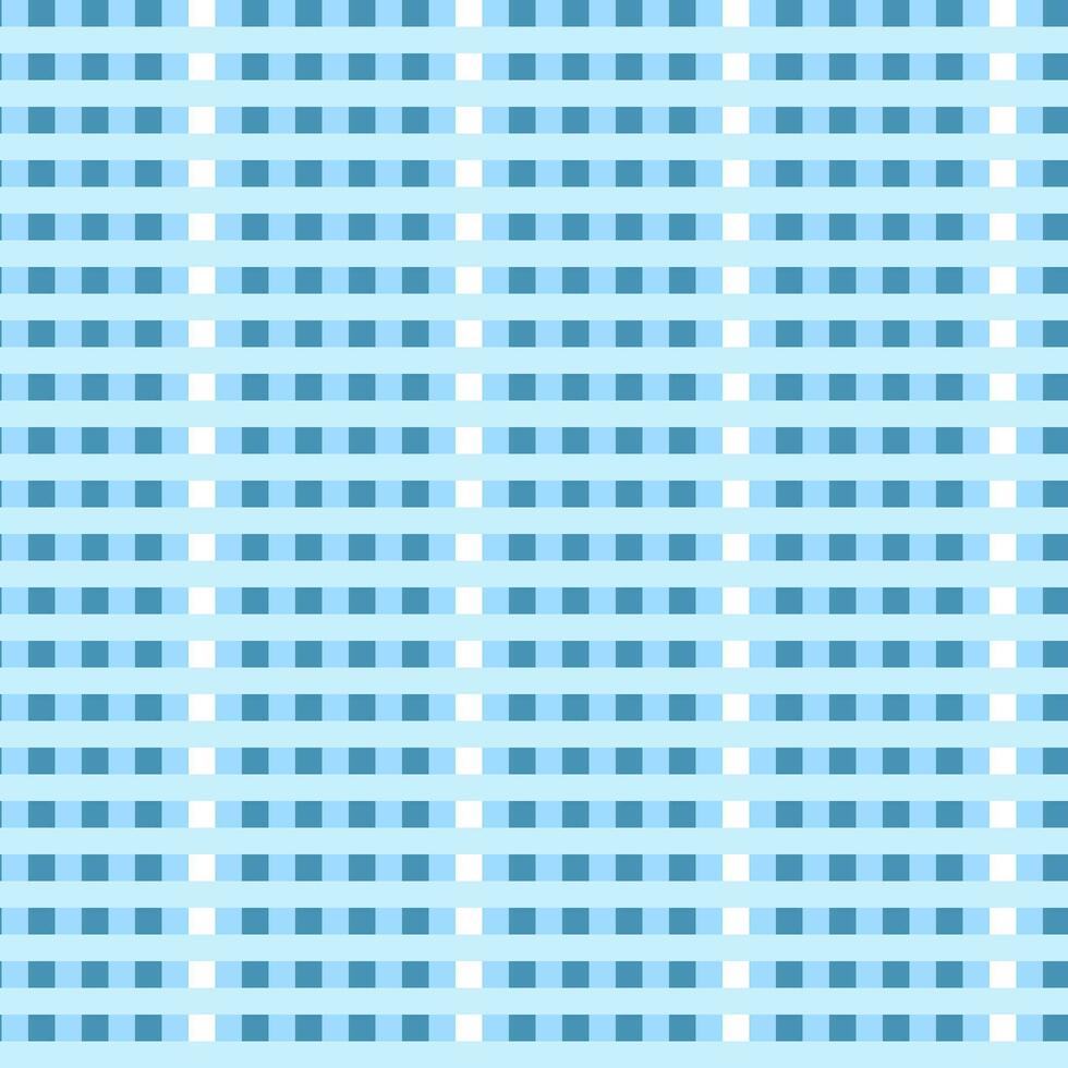 Blue and white checkered pattern vector