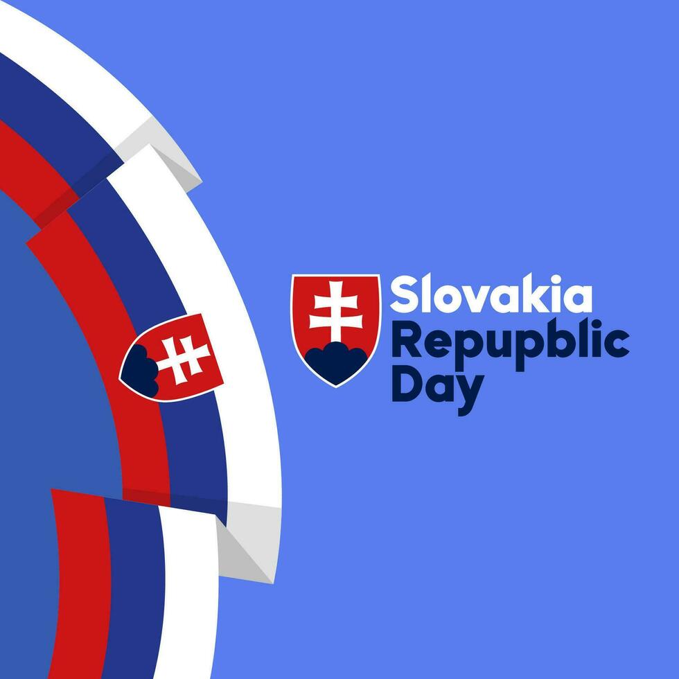 Eslovaquia república día ilustración vector antecedentes. vector eps 10