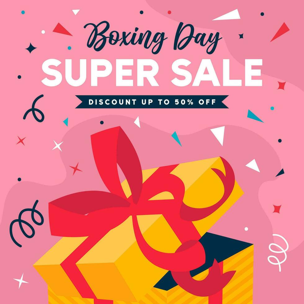 Boxing day sale vector illustration,boxing day sale background with gift boxes. Vector eps 10