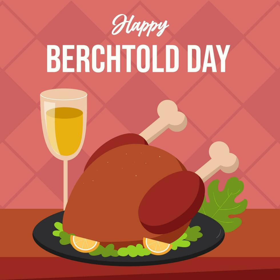 Berchtold day illustration vector background. Vector eps 10